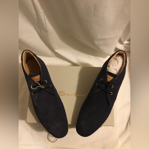 Santoni Other - Santoni Blue suede classy shoe MEN SIZE 11